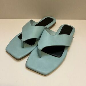 Truffle Collection Blue Thong Sandals